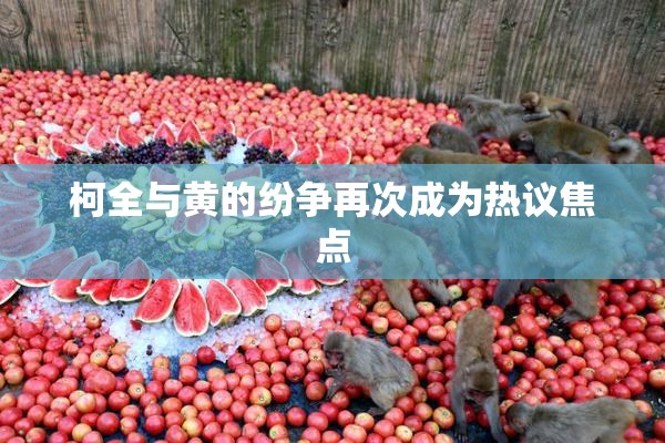 柯全与黄的纷争再次成为热议焦点