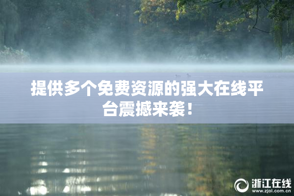 提供多个免费资源的强大在线平台震撼来袭！