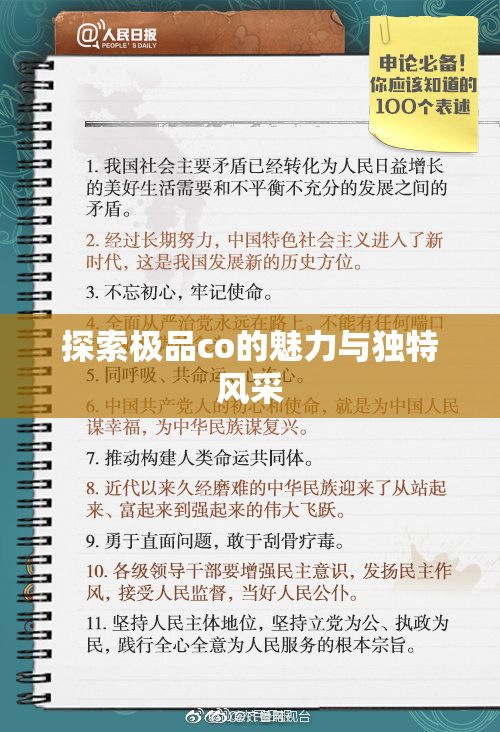 探索极品co的魅力与独特风采