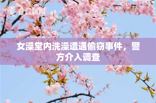 女澡堂内洗澡遭遇偷窃事件，警方介入调查