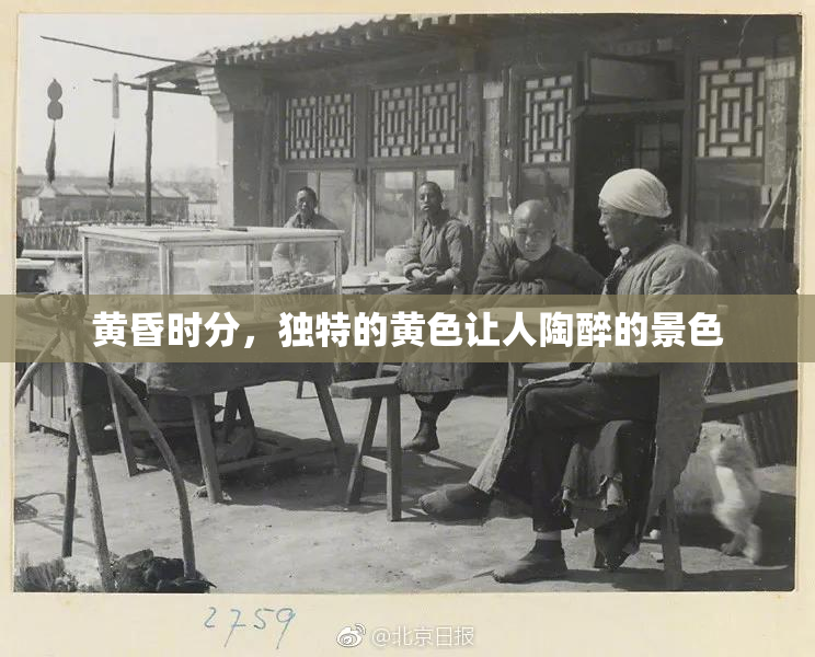黄昏时分，独特的黄色让人陶醉的景色