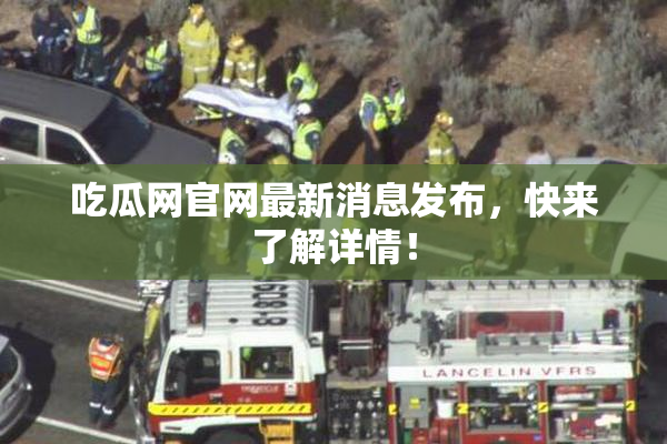 吃瓜网官网最新消息发布，快来了解详情！