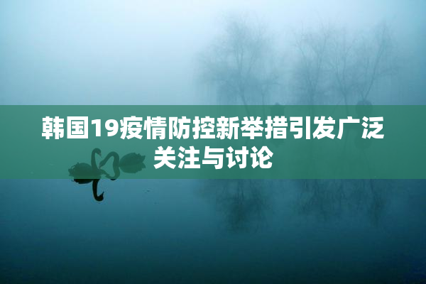 韩国19疫情防控新举措引发广泛关注与讨论