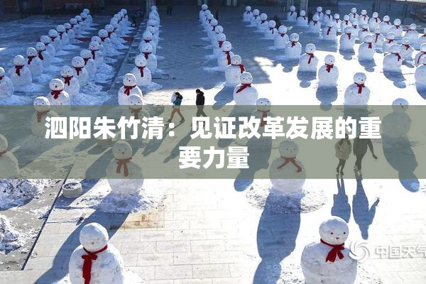 泗阳朱竹清：见证改革发展的重要力量