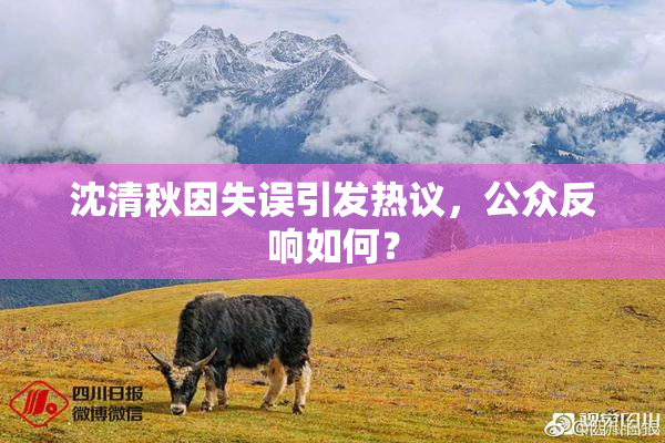 沈清秋因失误引发热议，公众反响如何？