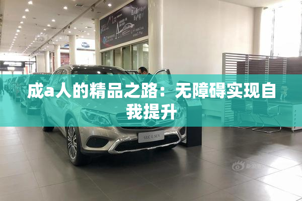 成a人的精品之路：无障碍实现自我提升