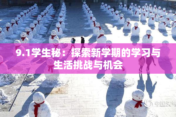 9.1学生秘：探索新学期的学习与生活挑战与机会