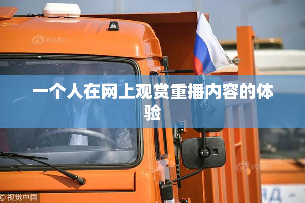 一个人在网上观赏重播内容的体验