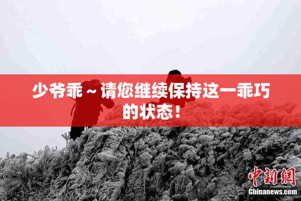 少爷乖～请您继续保持这一乖巧的状态！