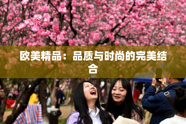欧美精品：品质与时尚的完美结合