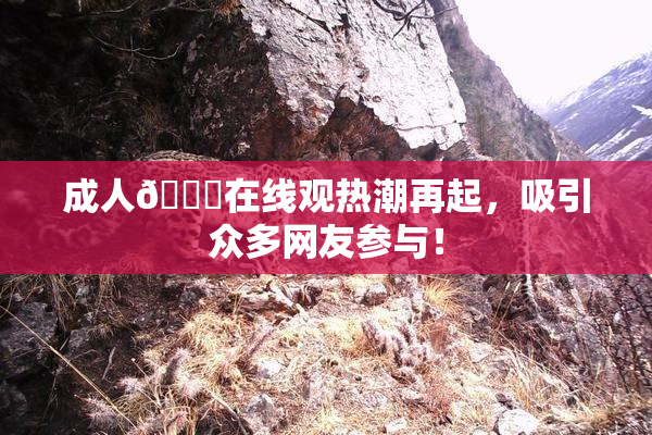 成人🔞在线观热潮再起，吸引众多网友参与！