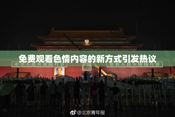 免费观看色情内容的新方式引发热议