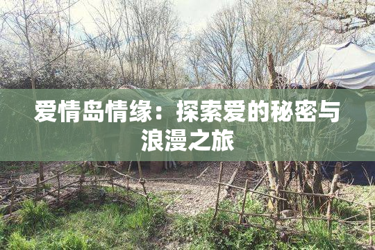 爱情岛情缘：探索爱的秘密与浪漫之旅