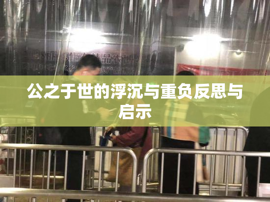 公之于世的浮沉与重负反思与启示