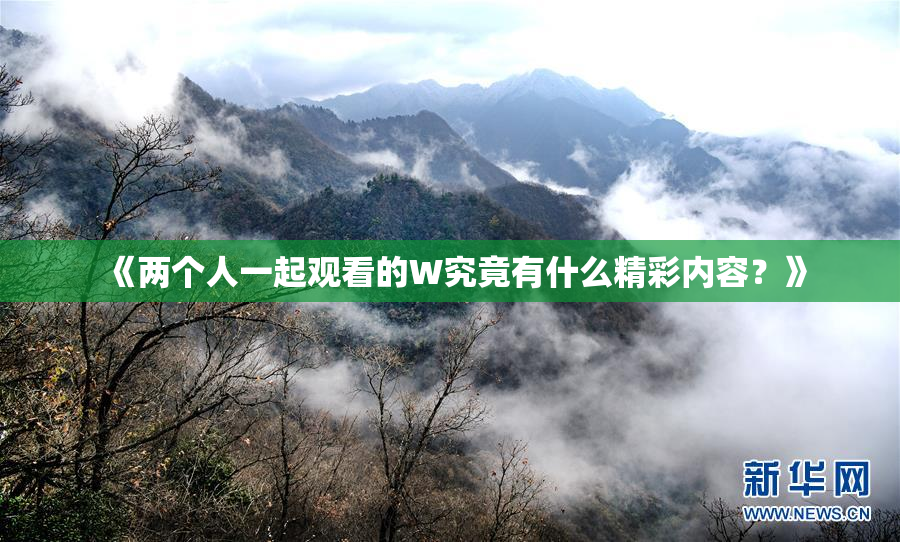《两个人一起观看的W究竟有什么精彩内容？》