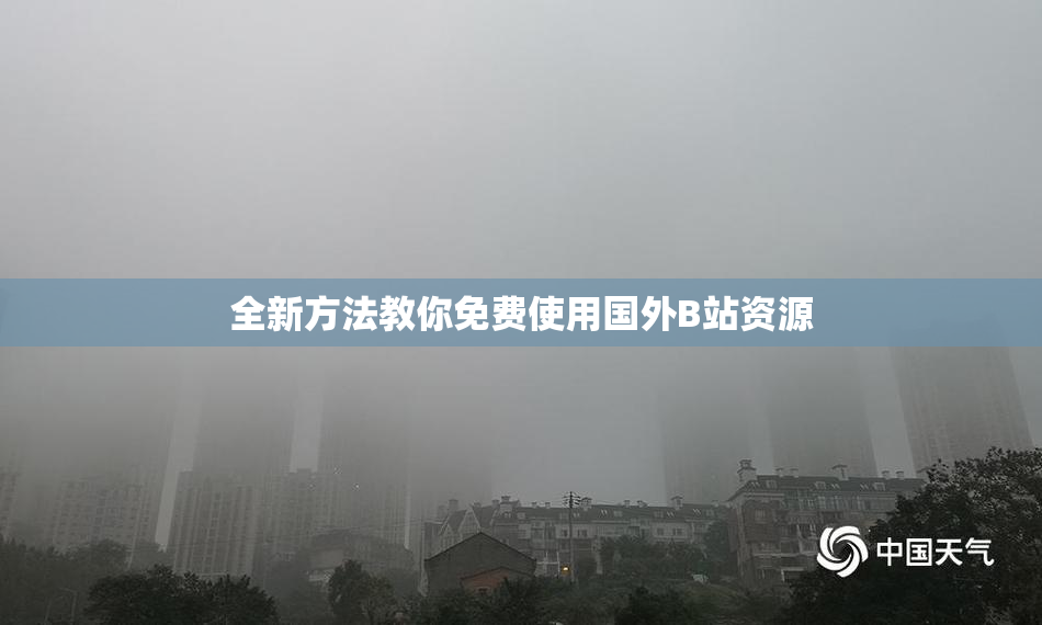 全新方法教你免费使用国外B站资源
