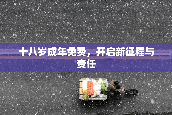 十八岁成年免费，开启新征程与责任