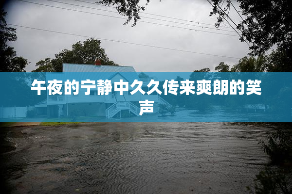 午夜的宁静中久久传来爽朗的笑声