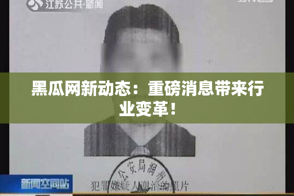 黑瓜网新动态：重磅消息带来行业变革！