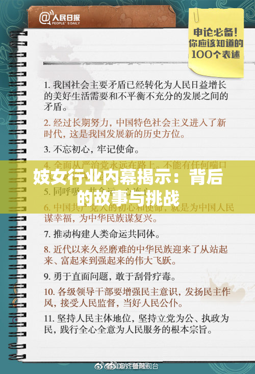 妓女行业内幕揭示：背后的故事与挑战