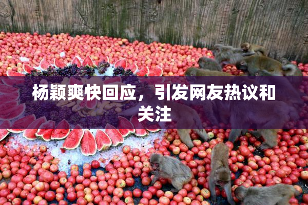 杨颖爽快回应，引发网友热议和关注