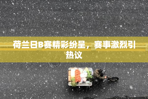 荷兰日B赛精彩纷呈，赛事激烈引热议