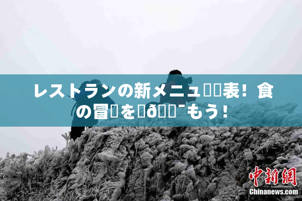 レストランの新メニュー発表！食の冒険を楽🔯もう！