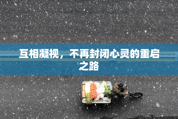 互相凝视，不再封闭心灵的重启之路