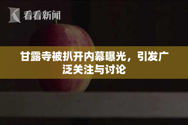 甘露寺被扒开内幕曝光，引发广泛关注与讨论