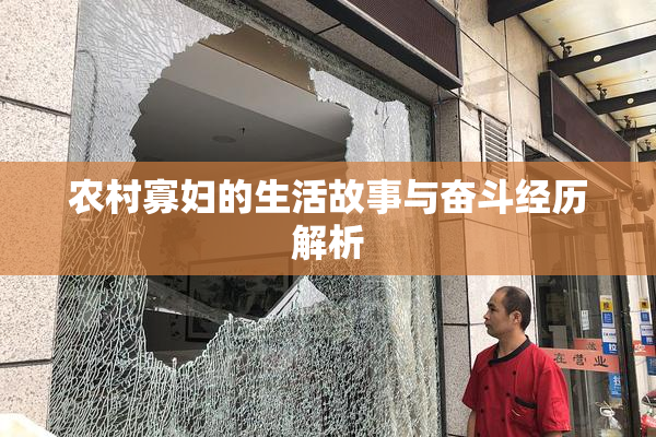 农村寡妇的生活故事与奋斗经历解析