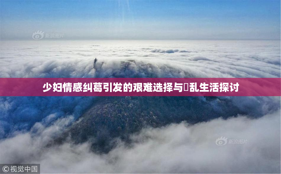 少妇情感纠葛引发的艰难选择与婬乱生活探讨