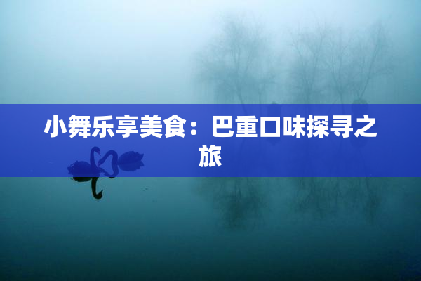 小舞乐享美食：巴重口味探寻之旅