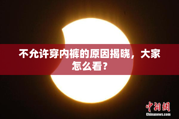 不允许穿内裤的原因揭晓，大家怎么看？