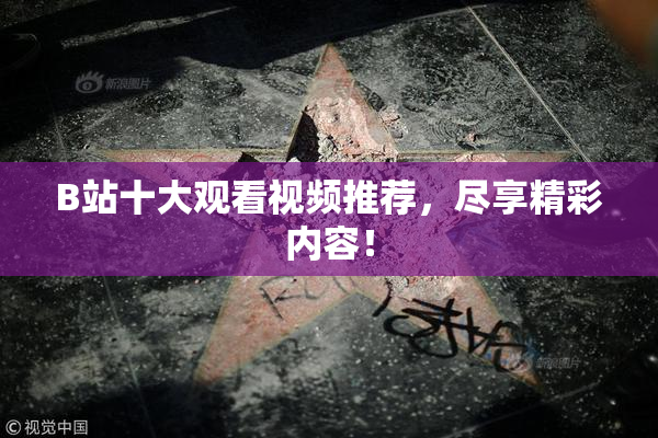 B站十大观看视频推荐，尽享精彩内容！