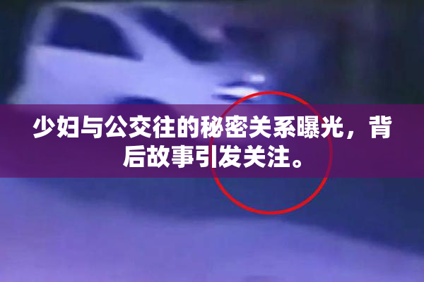 少妇与公交往的秘密关系曝光，背后故事引发关注。