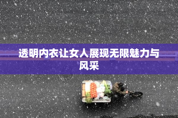 透明内衣让女人展现无限魅力与风采
