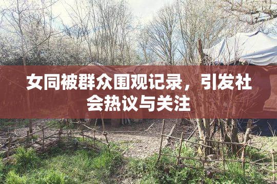 女同被群众围观记录，引发社会热议与关注