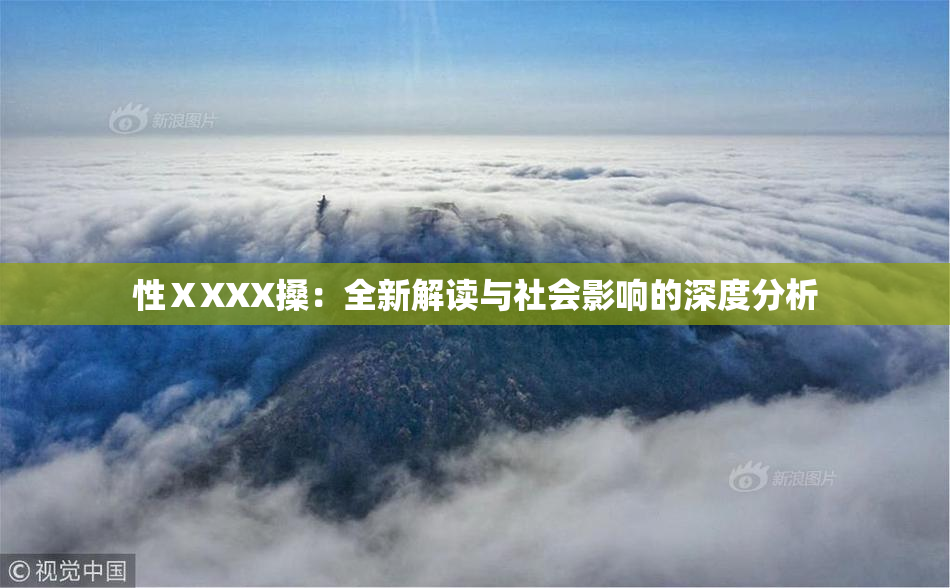 性ⅩXXX搡：全新解读与社会影响的深度分析