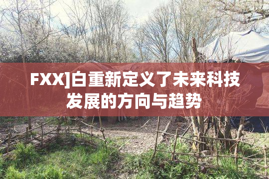 FXX]白重新定义了未来科技发展的方向与趋势