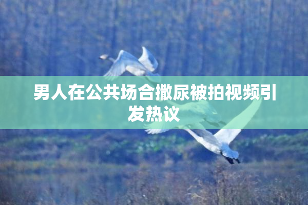 男人在公共场合撒尿被拍视频引发热议