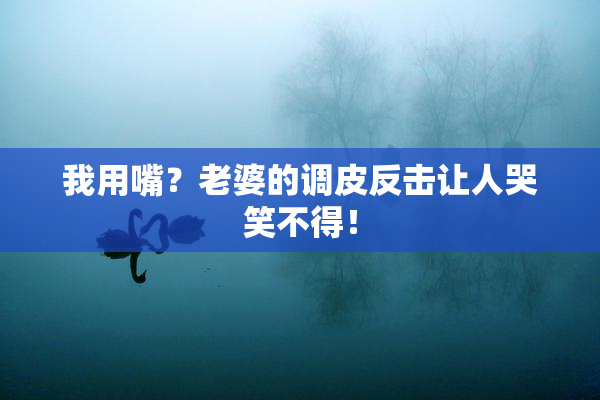 我用嘴？老婆的调皮反击让人哭笑不得！