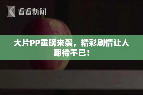 大片PP重磅来袭，精彩剧情让人期待不已！