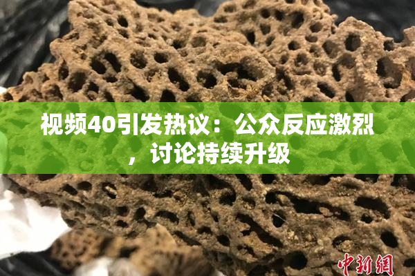 视频40引发热议：公众反应激烈，讨论持续升级