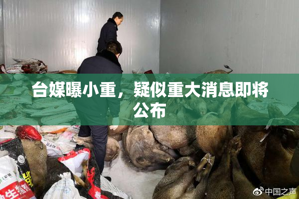 台媒曝小重，疑似重大消息即将公布