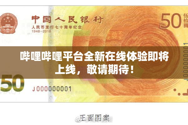 哔哩哔哩平台全新在线体验即将上线，敬请期待！