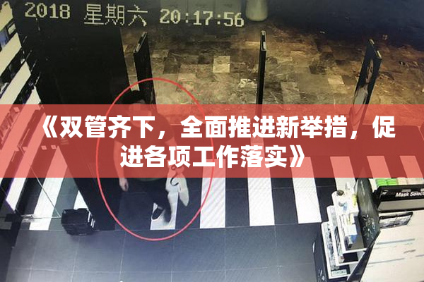 《双管齐下，全面推进新举措，促进各项工作落实》