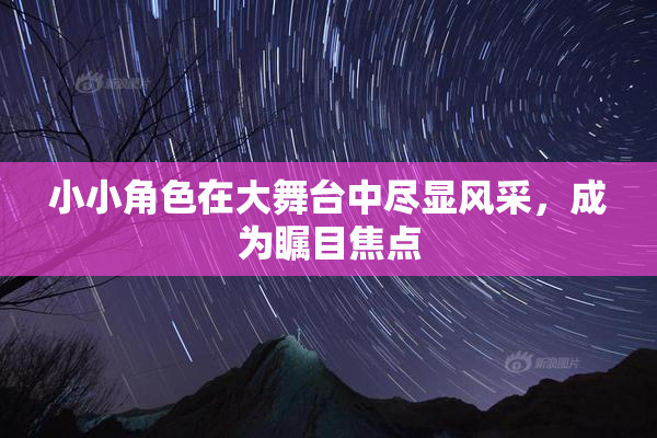小小角色在大舞台中尽显风采，成为瞩目焦点
