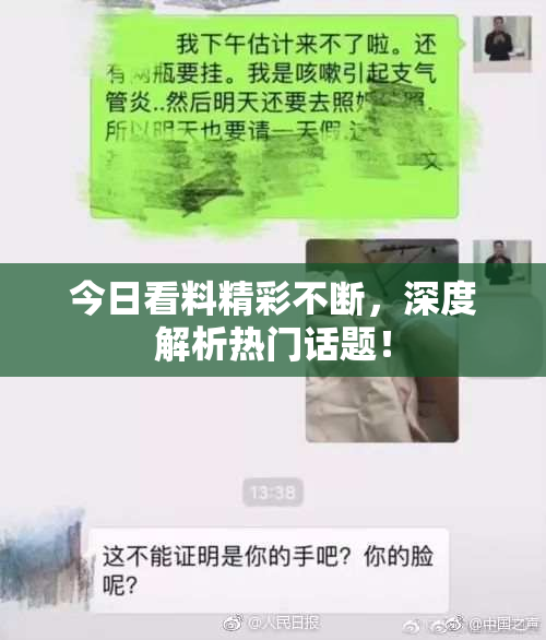 今日看料精彩不断，深度解析热门话题！