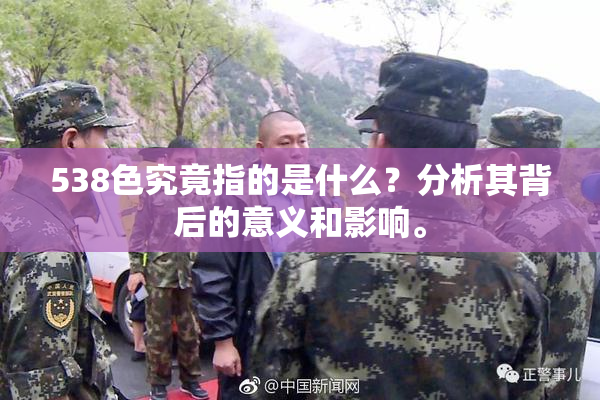 538色究竟指的是什么？分析其背后的意义和影响。
