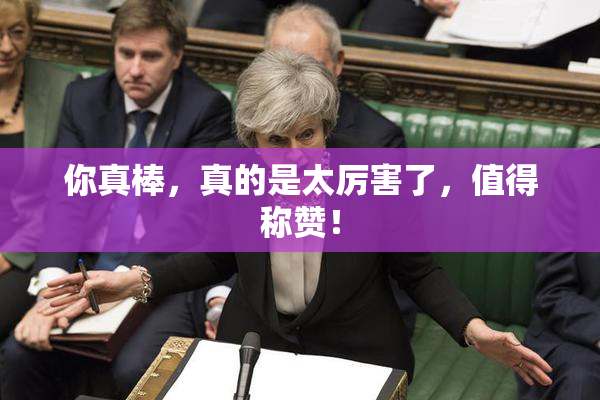 你真棒，真的是太厉害了，值得称赞！